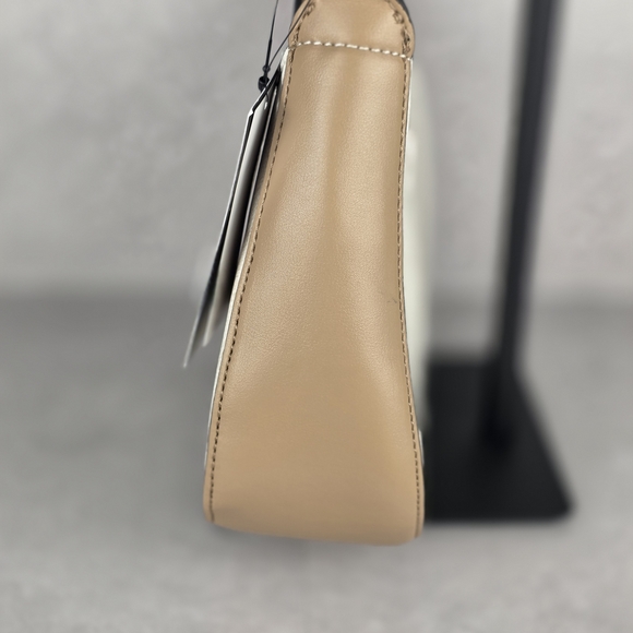 Nine West Beige and Gold Zippered Bag - Picture 2 of 5